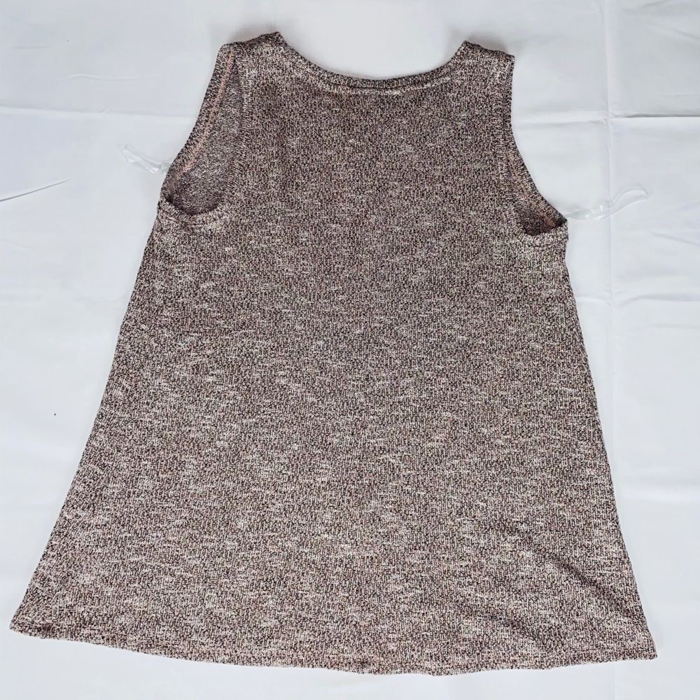 Lane Bryant Women's Brown Metallic Knit Tank Top Size 14/16 - Picture 5 of 8